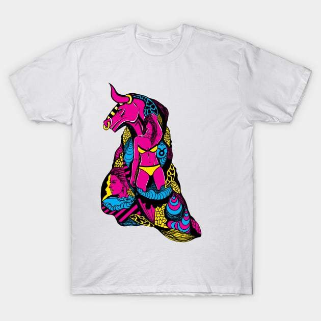 CMYK Her Taurus T-Shirt by kenallouis